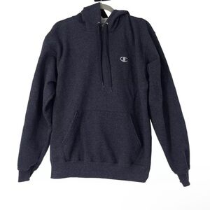 Champion Eco Hoodie Men’s Medium – Blue Pullover Sweatshirt Recycled Cotton